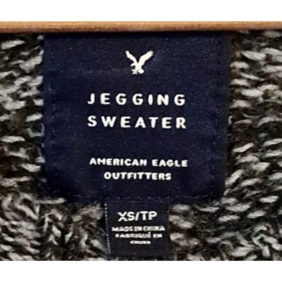 American Eagle Fair Isle Jegging Sweater XS Snowflake Pattern Rainbow Multicolor - Picture 5 of 9